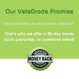 vetsgrade 30-day money back guarantee badge graphic highlighting customer satisfaction policy
