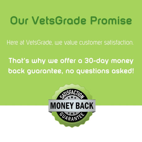 vetsgrade vitality vm omega-3 supplement – 30-day money back guarantee for pets