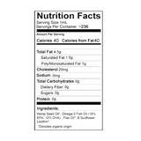 vetsgade vitality vm omega-3 supplement – nutritional facts and organic ingredient breakdown
