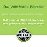  vetsgrade senior pack 30-day money back guarantee badge for customer satisfaction and product confidence
